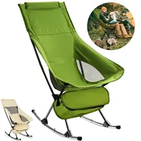 Shakeable Portable Folding Camping Chair with Headrest Lightweight Tourist Chairs Aluminum Alloy Fishing Chair Outdoor Furniture