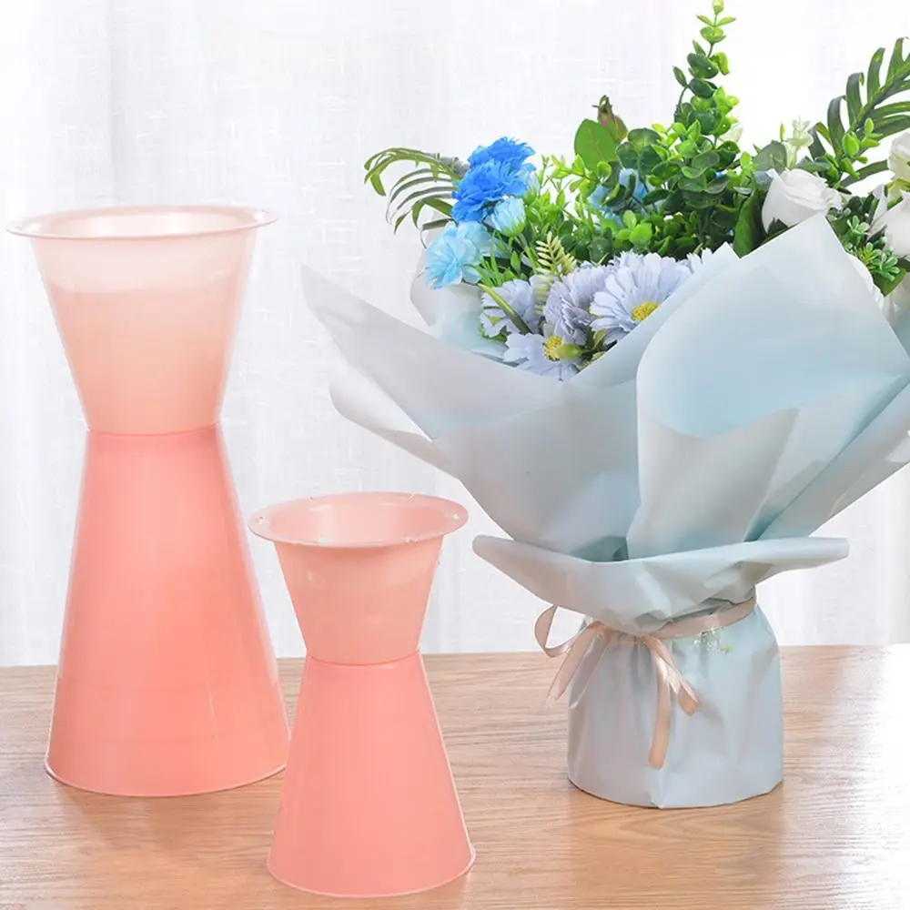 New Plastic Flower Packaging Liner DIY Flower Accessories Wrap Flower Base Quick Flower Bouquet Base Mother's Day