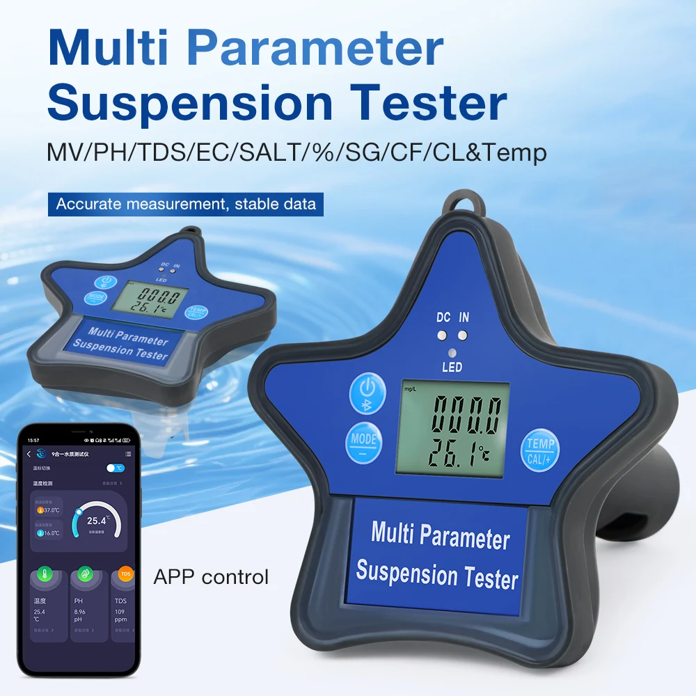 

Multi-parameter Water Quality Tester Dissolved Oxygen Suspension Design Digital Display