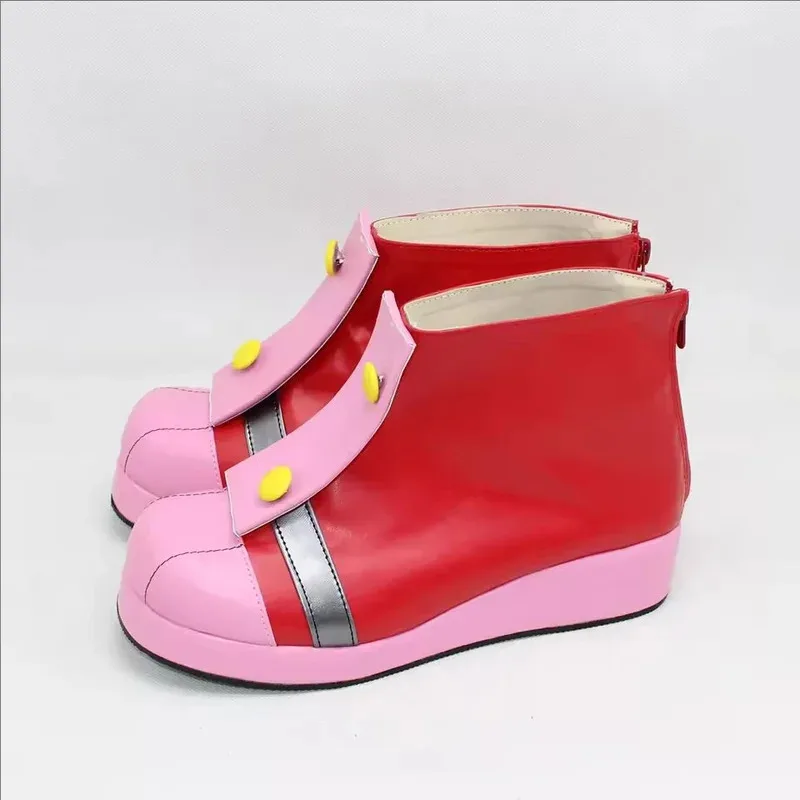 

Красные и розовые туфли в стиле аниме для Хэллоуина, косплей, реквизит Эми Роуз, сапоги fy1;