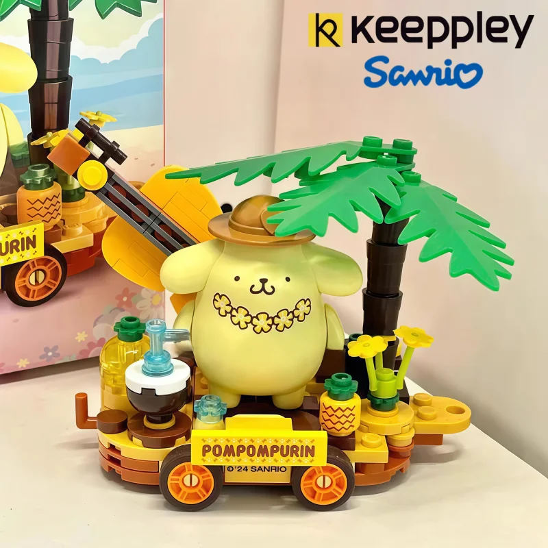 

Sanrio Float Parade Series Assembled Building Blocks Kawaii Hello Kitty Anime Toys Model Collection Ornaments Holiday Gifts