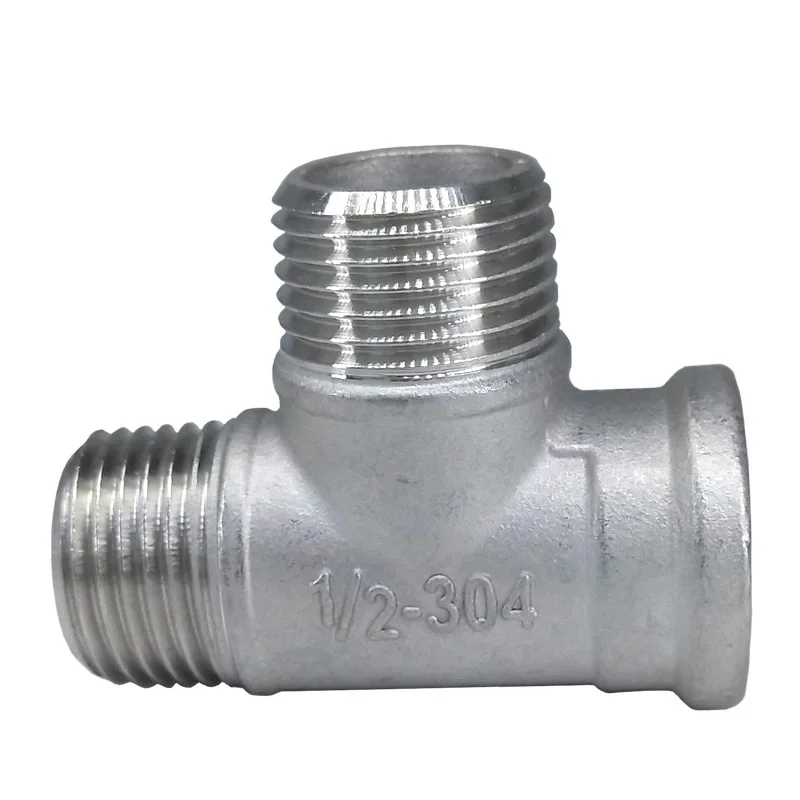 1/4 "3/8" 1/2 "3/4" 1 "1-1/4" 1-1/2 "2" BSP męskie trójnik żeński 3 sposoby rozdzielacz 304 łącznik rur ze stali nierdzewnej złącze wodne gaz