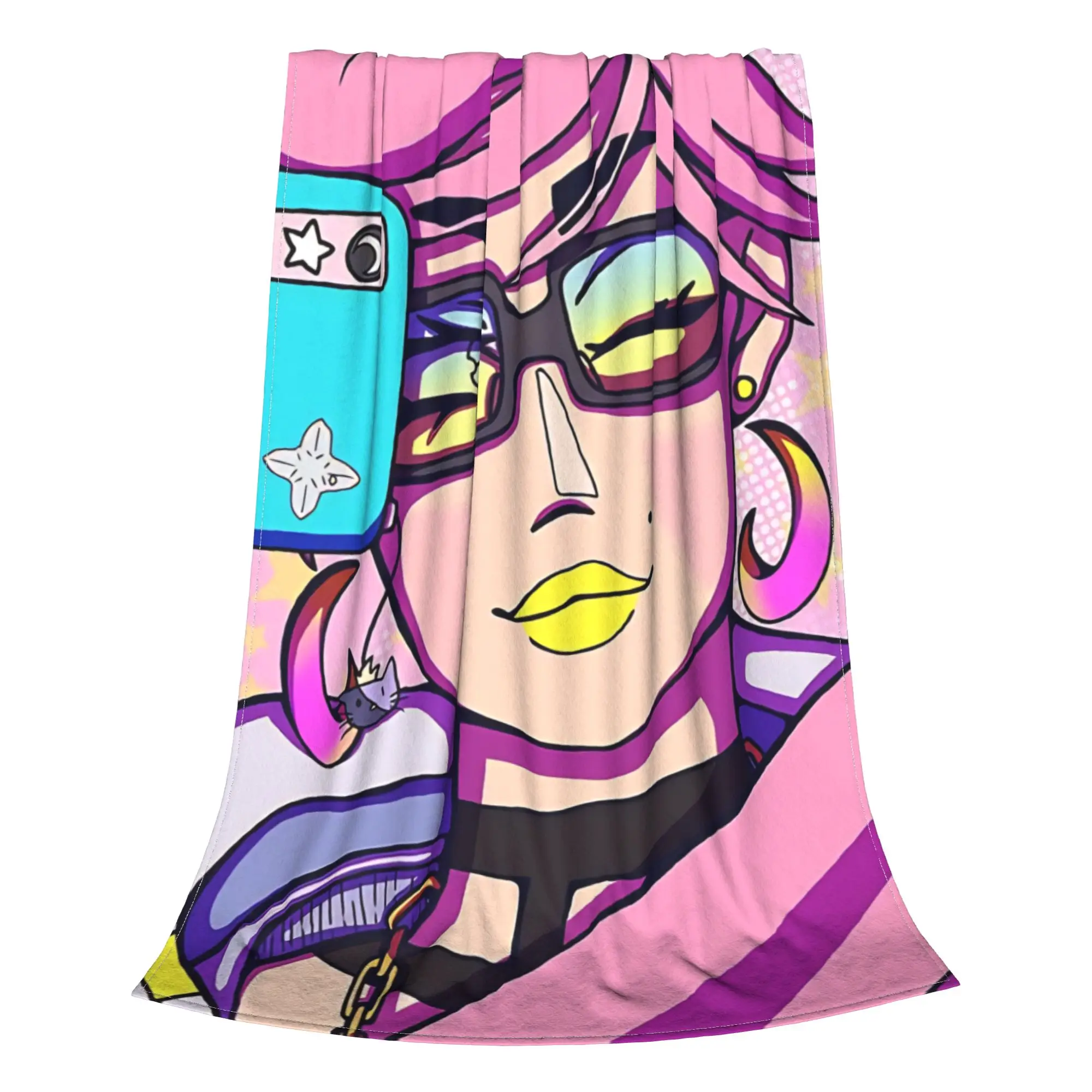1PC Home Cute Room Decor Demon  Blanket Throw Blanket B-Bayonetta Novelty Warm Blanket All Season