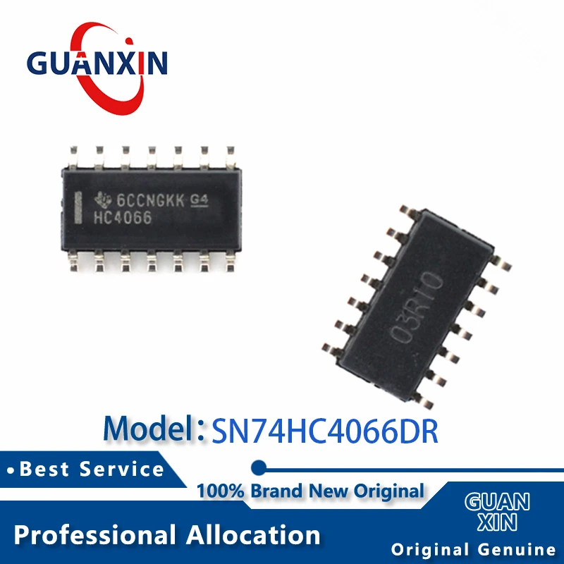 

100% New electronics SN74HC4066DR SN74HC4066DT SOIC-16 Marking HC4066 SN74HC4066