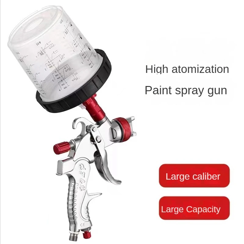 Pintura en aerosol neumática de acero inoxidable, pulverizador de pintura superior e inferior, hoja de Metal, herramienta de pulverización de alta atomización