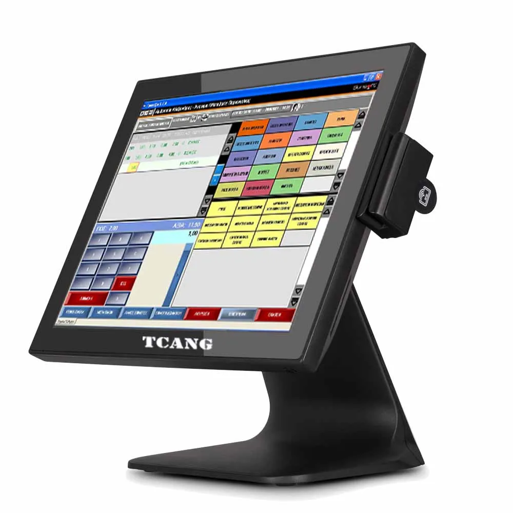 Terminal Sistem POS Layar Sentuh All-in-One 15 Inch untuk Toko Ritel, Harga Pabrik