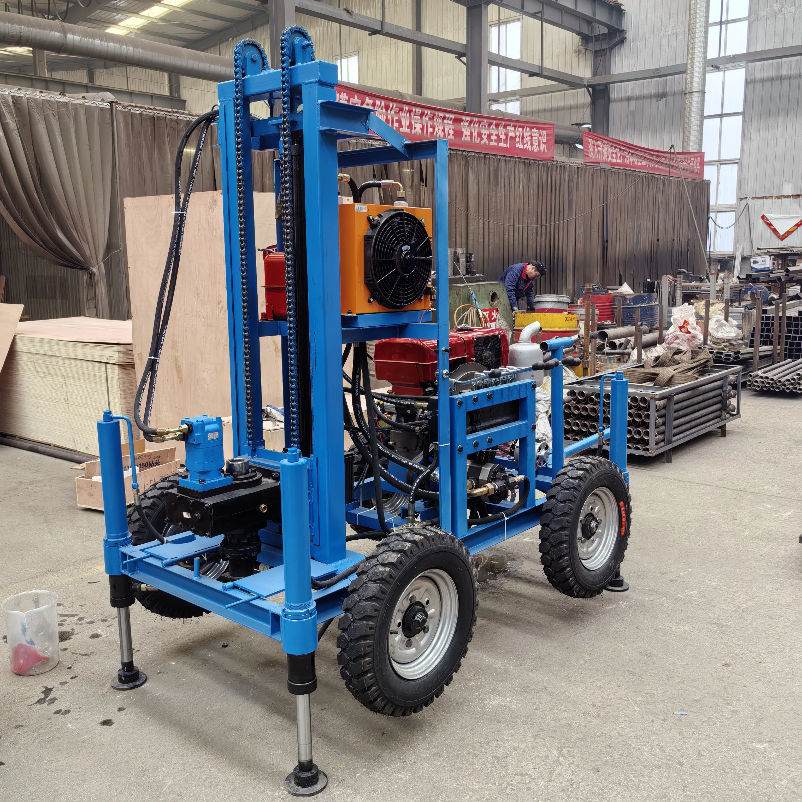 تخصيص بيع جيدا 22HP 40M 60mm قضبان الحفر الزاحف الهيدروليكية بيع