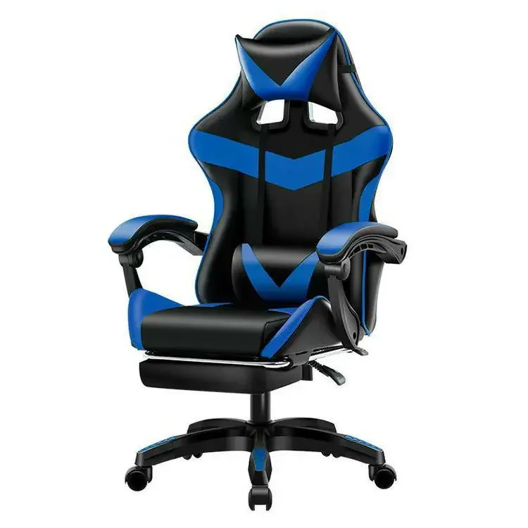 Free Sample Pc Racing Computer Reclining Leather Silla Cadeira Game Gamer Dropshipping Led Gaming Chair With Footrest