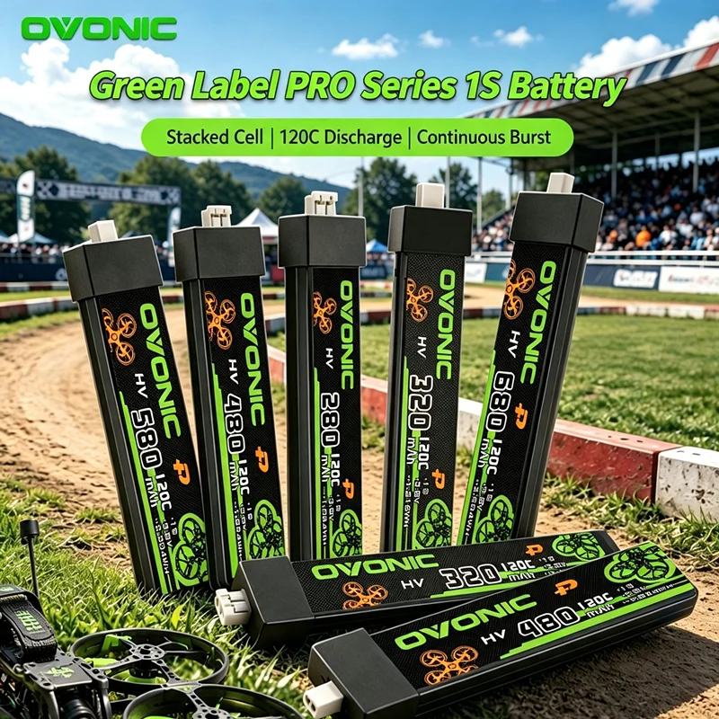 OVONIC 120C 280mah 320mah 480mah 580mah 680mah 3.8V Lipo Battery For RC Helicopter Quadcopter FPV Racing Drone Parts 1S Battery