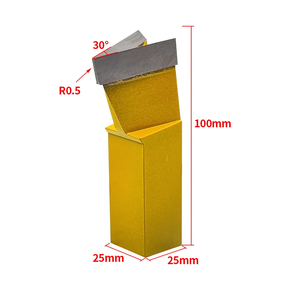 R1/R2/R3 espejo hoja de acero de tungsteno torneado escalera de ranura en V mecanizado áspero para carpintería torno CNC