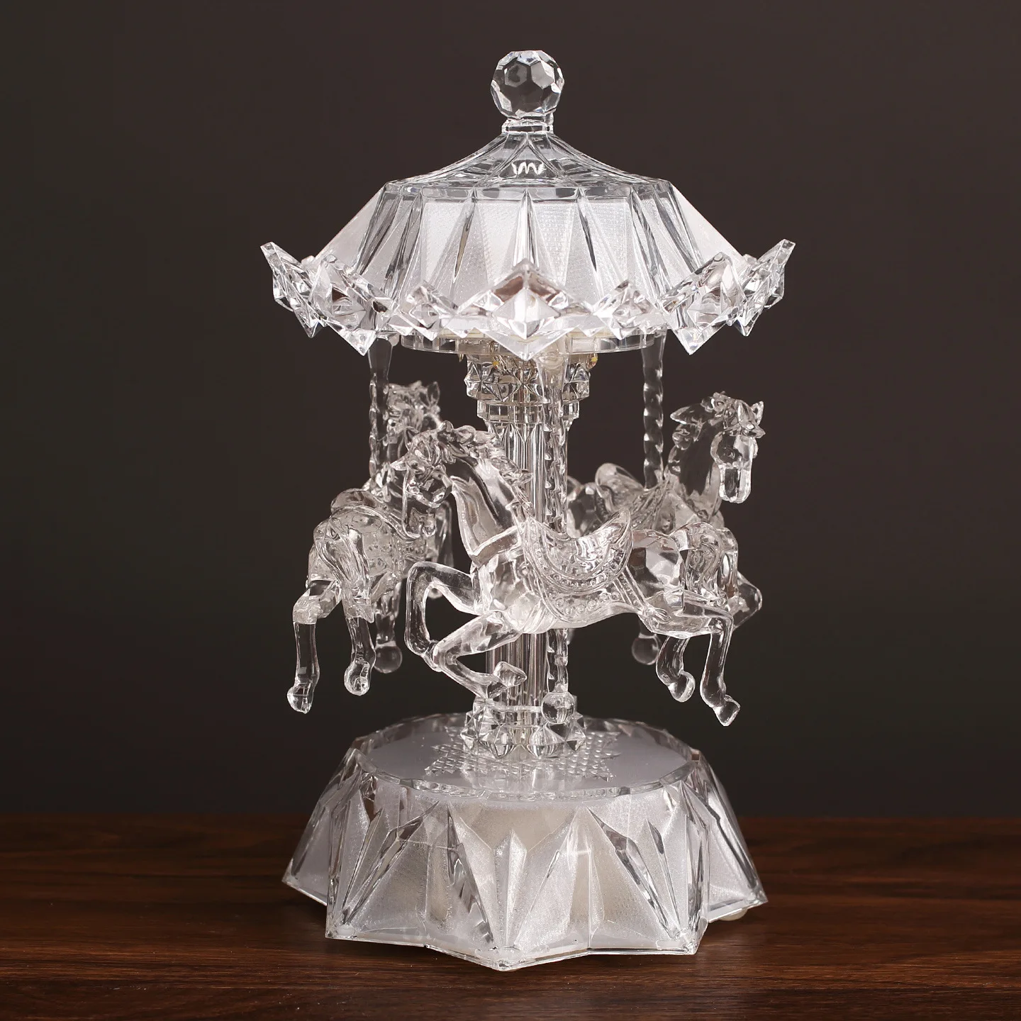 High-class carousel music box night light ornament light luxury playground birthday gift for girls Qixi Festival decoration