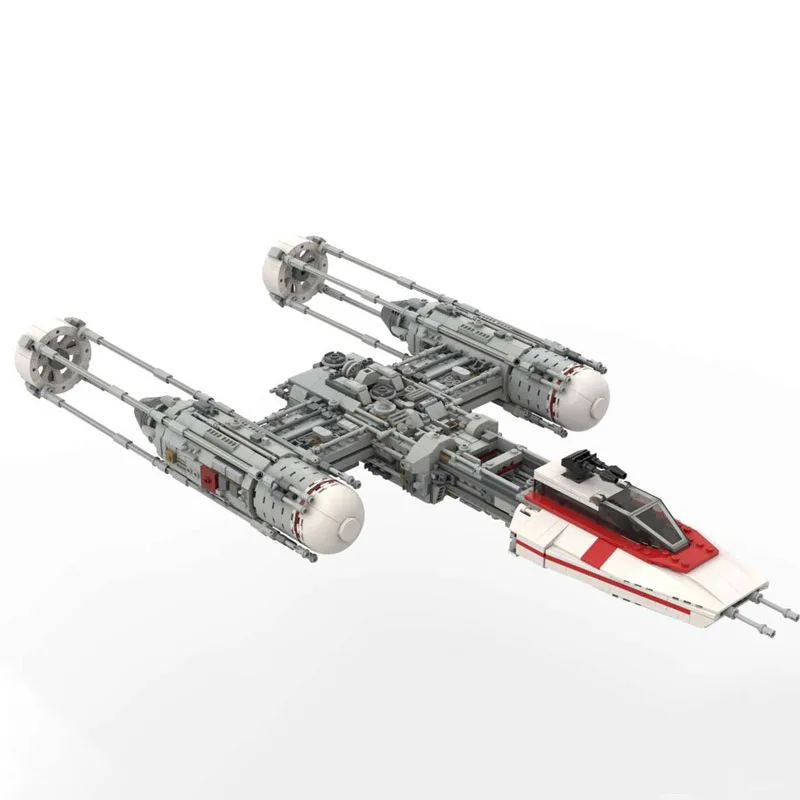 1802PCS star battle Movie UCS Resistance Y-Wing SPace fighter model DIY creative ideas Child Toy Christmas Gift Blocks MOC-75181