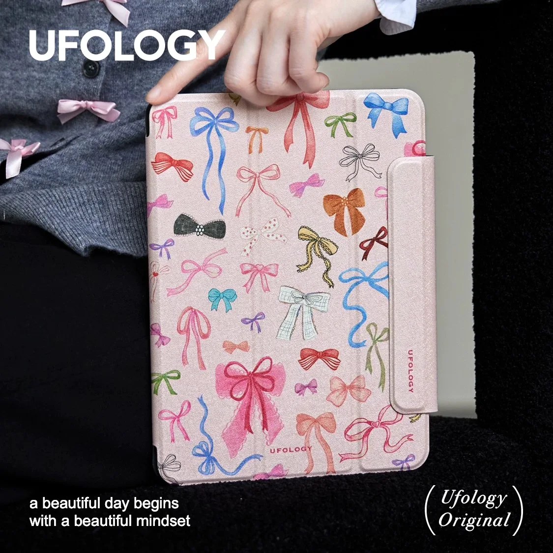 เหมาะสําหรับเคสป้องกัน iPad ชนิดช่องเสียบปากกาเข็มขัดดูดแม่เหล็ก