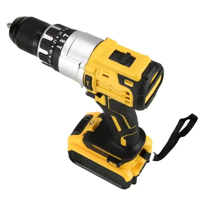 

【Best-selling】13mm Portable Cordless Drill Combination Tool Set Wireless Electric 13MM Brushed Impact Drill