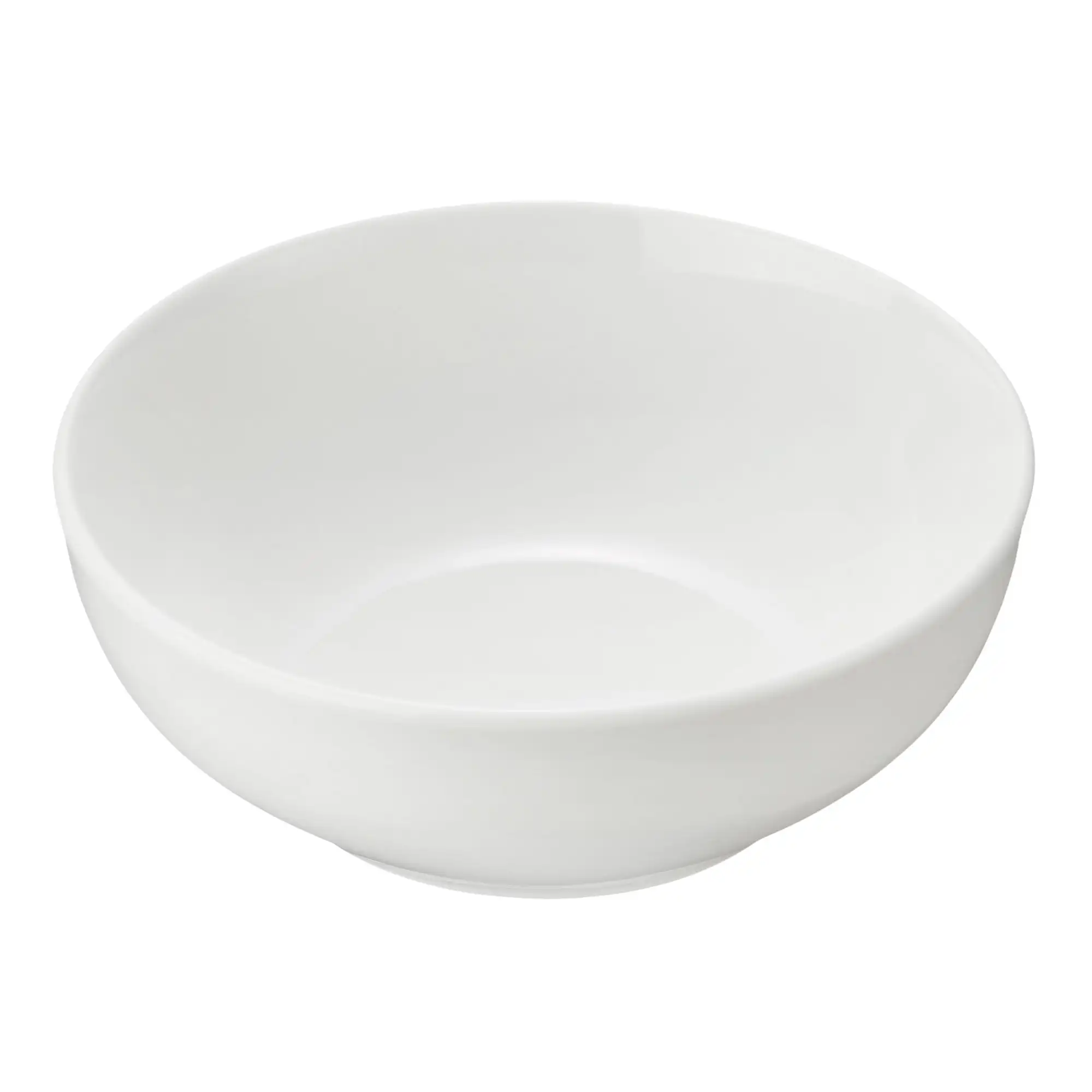 Glazed White Stoneware Round Dinner Bowl, 6.1” image 2