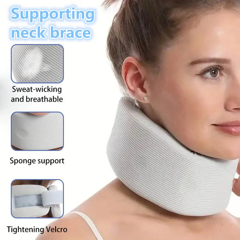 

Adjustable Neck Stabilizer Neck Brace Foam-filled Cervical Support Traction Device Neck Stabilization & Pressure Relief Device