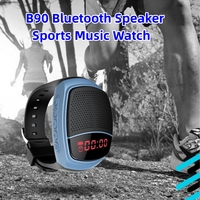 Wrist Watch Bluetooth Speaker B90, FM Radio, USB Charging Wearable, Portable Outdoor Sports Cycling Running Loudly Speaker