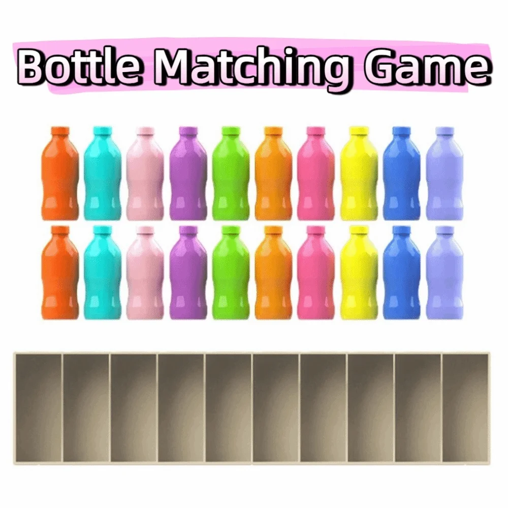 Kids Puzzle Toy Drink to Drink Color Sorting Cup Color Matching Classification Montessori Early Education Logical Thinking