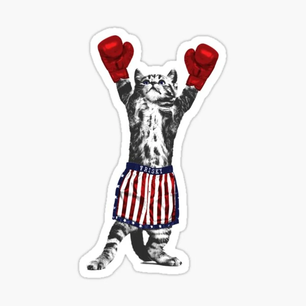 

Frisky Balboa Sticker for Laptop Decor Bedroom Car Cute Cartoon Art Fashionable Public Suitcase
