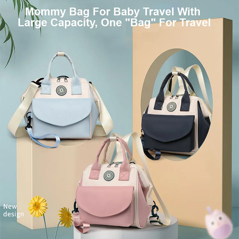 Bolsa de maternidad de gran capacidad para mamá, bolsas de pañales para bebé, bolsa de viaje impermeable multifunción para cochecito de bebé, nuevo