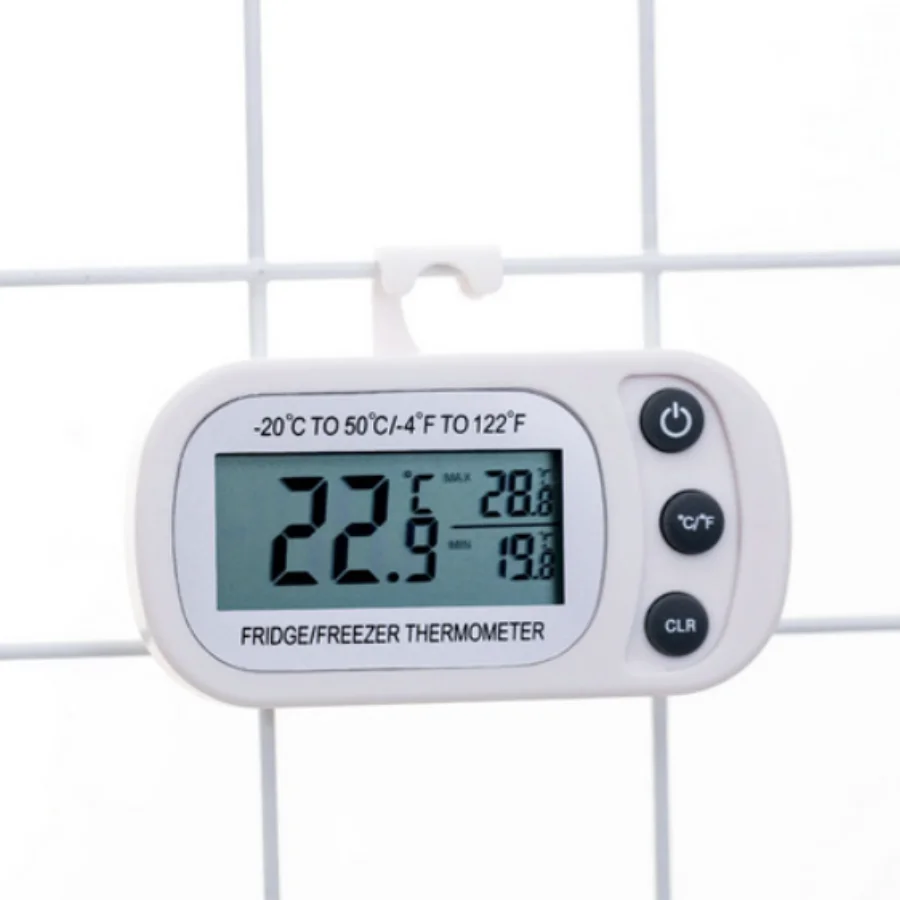 Fridge Thermometer With Hook Anti-Humidity LCD Display Refrigerator Freezer Temperature Monitor Electric Digital Thermometer