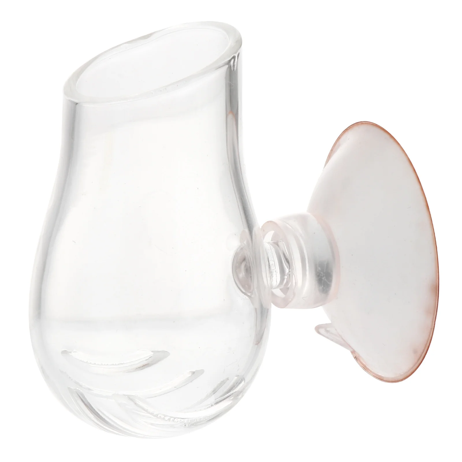 

Glass Fish Feeder Aquarium Feeding Container Durable Fish Food Feeder Cup for Freshwater Saltwater Tanks Aquarium Food Container