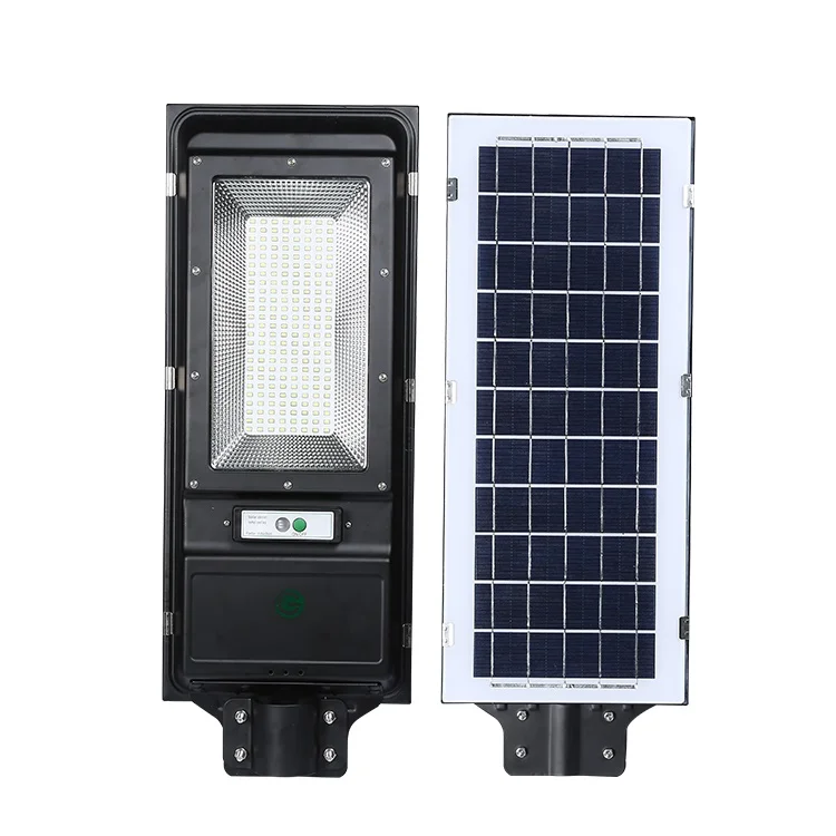 Inteligente impermeável LED lâmpada de rua solar, tudo em um integrado, ao ar livre, SMD, 60W, 100W, IP65