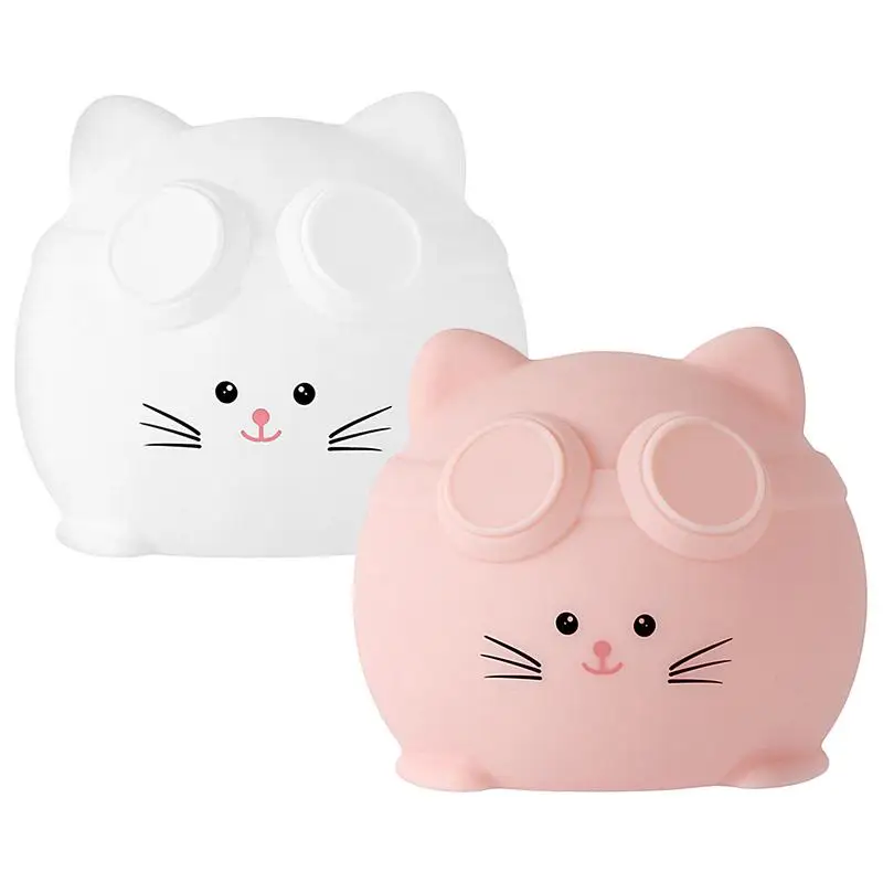 

Cat Night Light Silicone Cute Table Lamp Dimmable Night Light Touch Bedside Lamp With Timer Function Nightlight USB Rechargeable