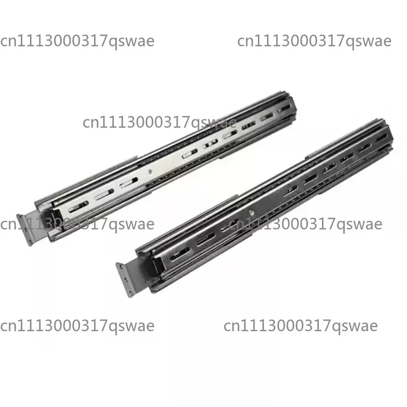 Heavy Duty 2U 3U 4U Server Rack Slide Rails Kit 450mm 650mm Three Section Telescopic Guide Rails For Data Center Cabinet