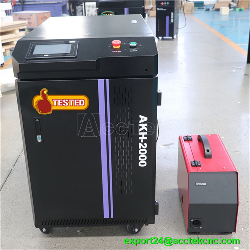 

1kw 2kw 3kw Metal Steel Aluminum Brass Iron Handheld Fiber Laser Welding Machine AccTek Mesin Las Laser Welding Machine Price