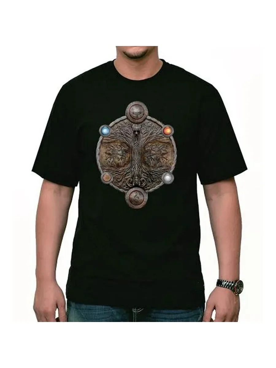 Creative Design Slavic Tree of Life T-Shirt 100% Cotton O-Neck Short Sleeve Summer Casual Mens T-shirt Streetwear
