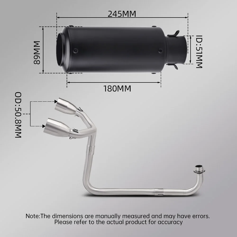 slip-on Motorcycle Exhaust Full Systems Pipe For Honda GROM M3 MSX 125 MSX125 2012-2020