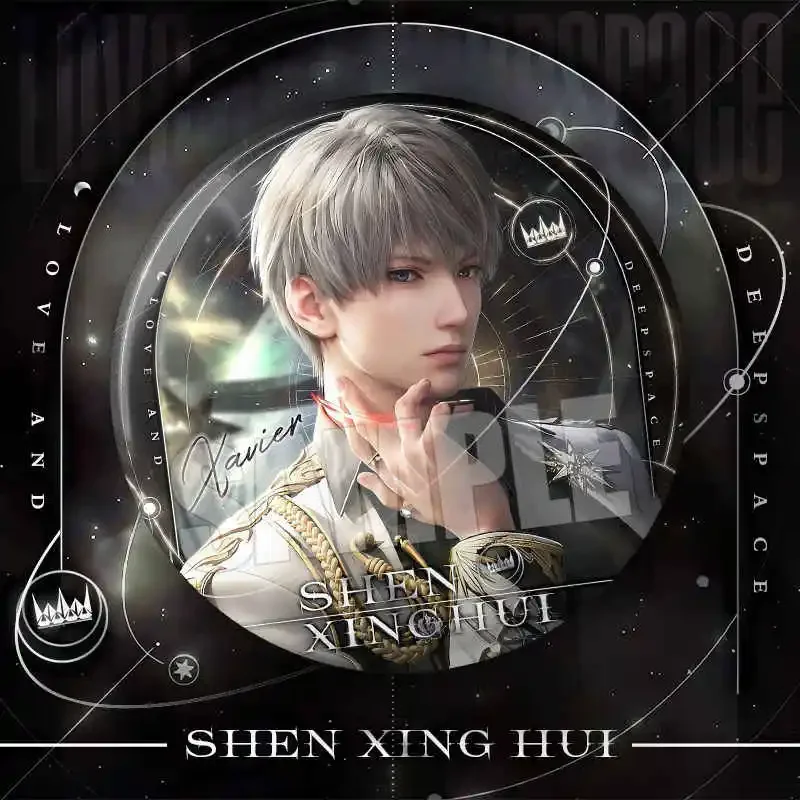 Anime amor y espacio profundo Zayne Rafayel Sylus Xavier insignia de Cosplay broche Pins Bedge colección de colgantes de dibujos animados