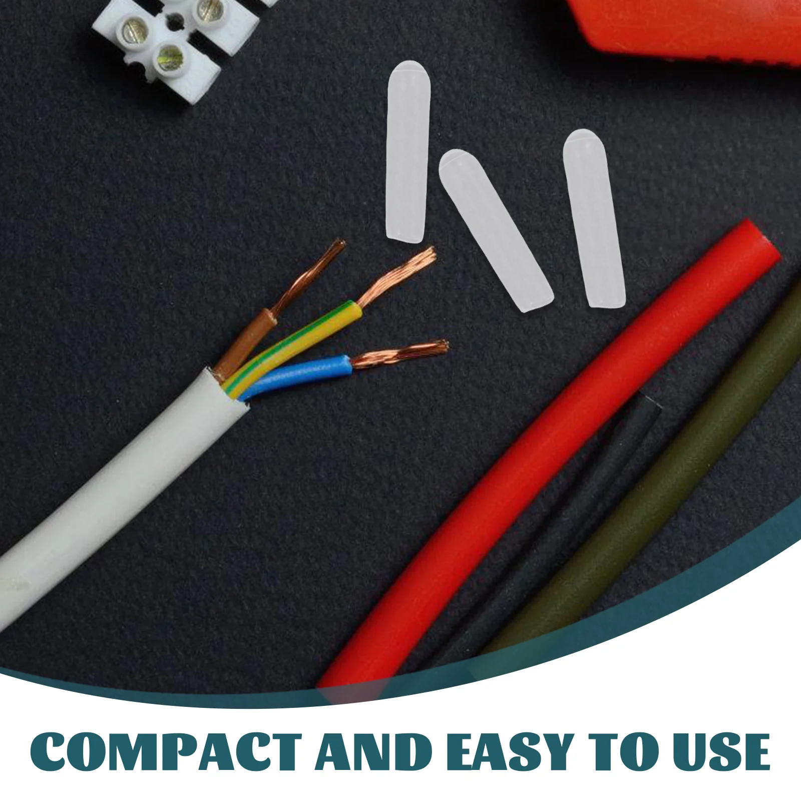 

100Pcs Dust Cap Plastic End Caps for Screw Thread Protectors Round Bolt Covers Caps Multi-Functional Cable Tips Protection