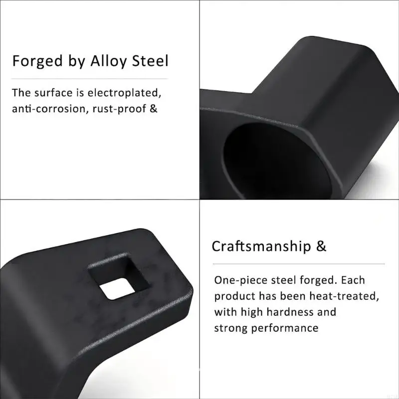 M76E 19 mm tiefer Steckschlüssel- und 50 mm Riemenscheibenschlüssel-Werkzeugsatz, 2-teiliges Reparaturset aus Stahl für – Detail 5