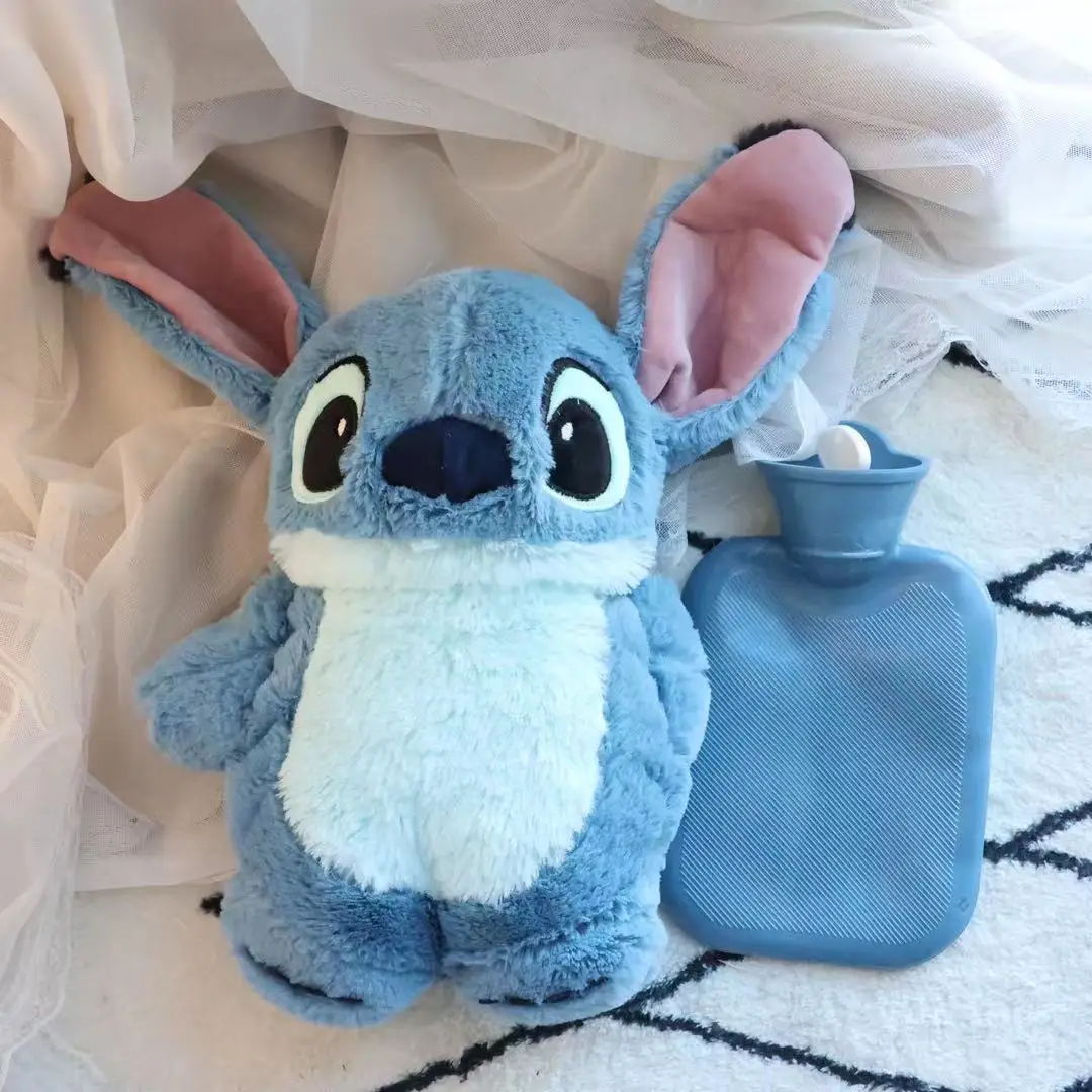 Disney-Stich Anime Hand warme Flasche, heißes Wasser, Frauen flaschen, Kawaii, Turo, Lilo, Mädchen wärmer Monster Plüschtiere Geschenke