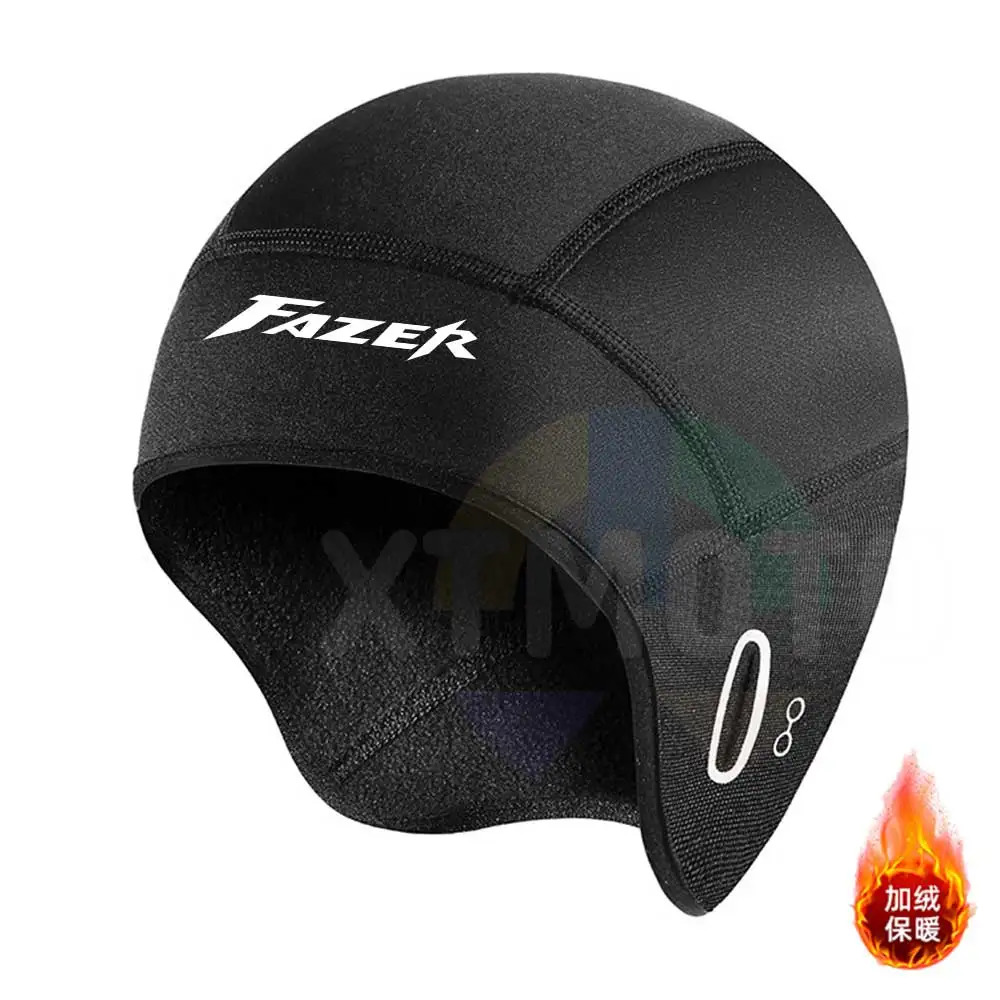 For yamaha fazer Winter Fleece Cycling Caps Warm Outdoor Skiing Bike Riding Caps Helmet Liner Sweat Wicking Cap Running Hats for