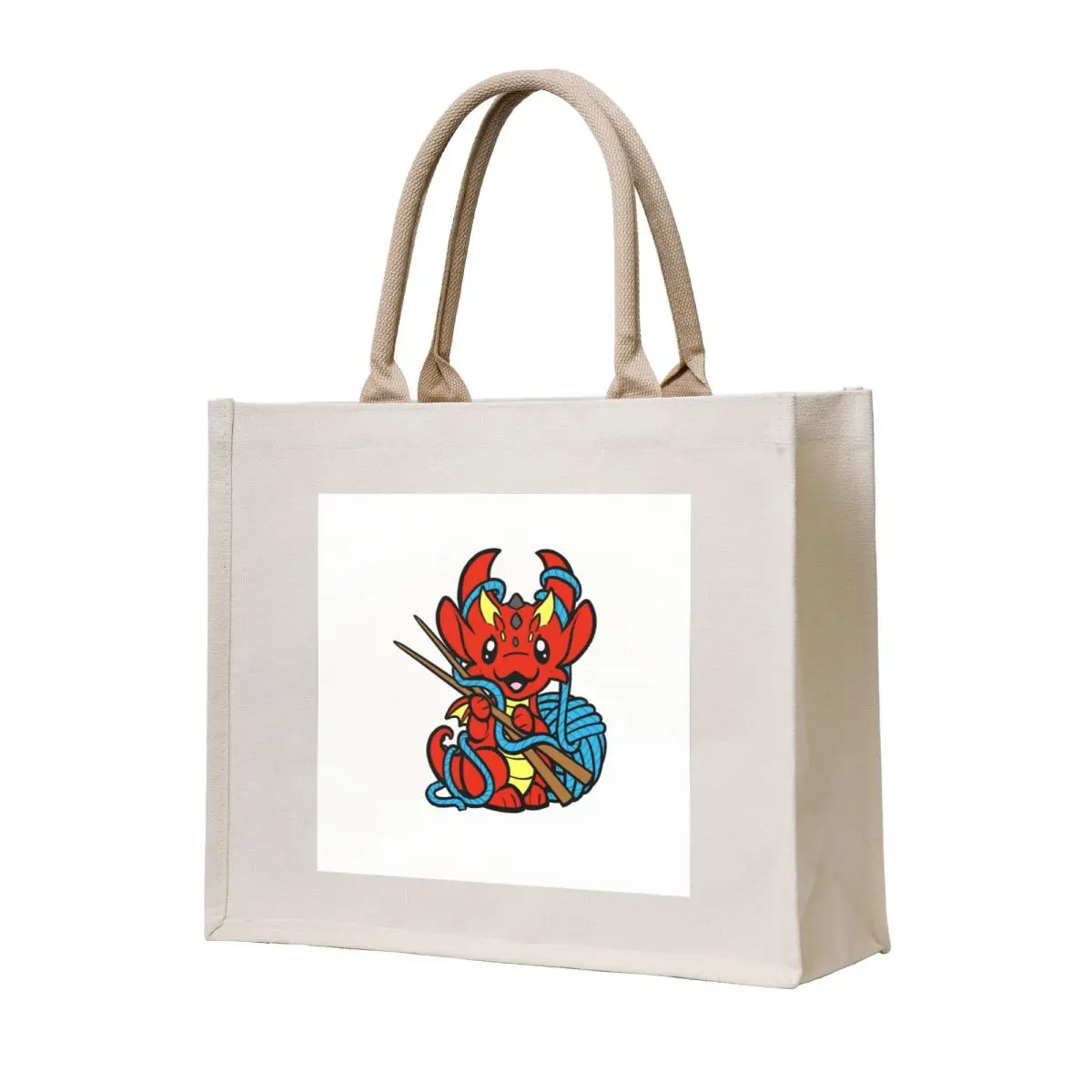 Knitting Dragon Tote Bag great bag Portable shopping bag cloth woman eco pack