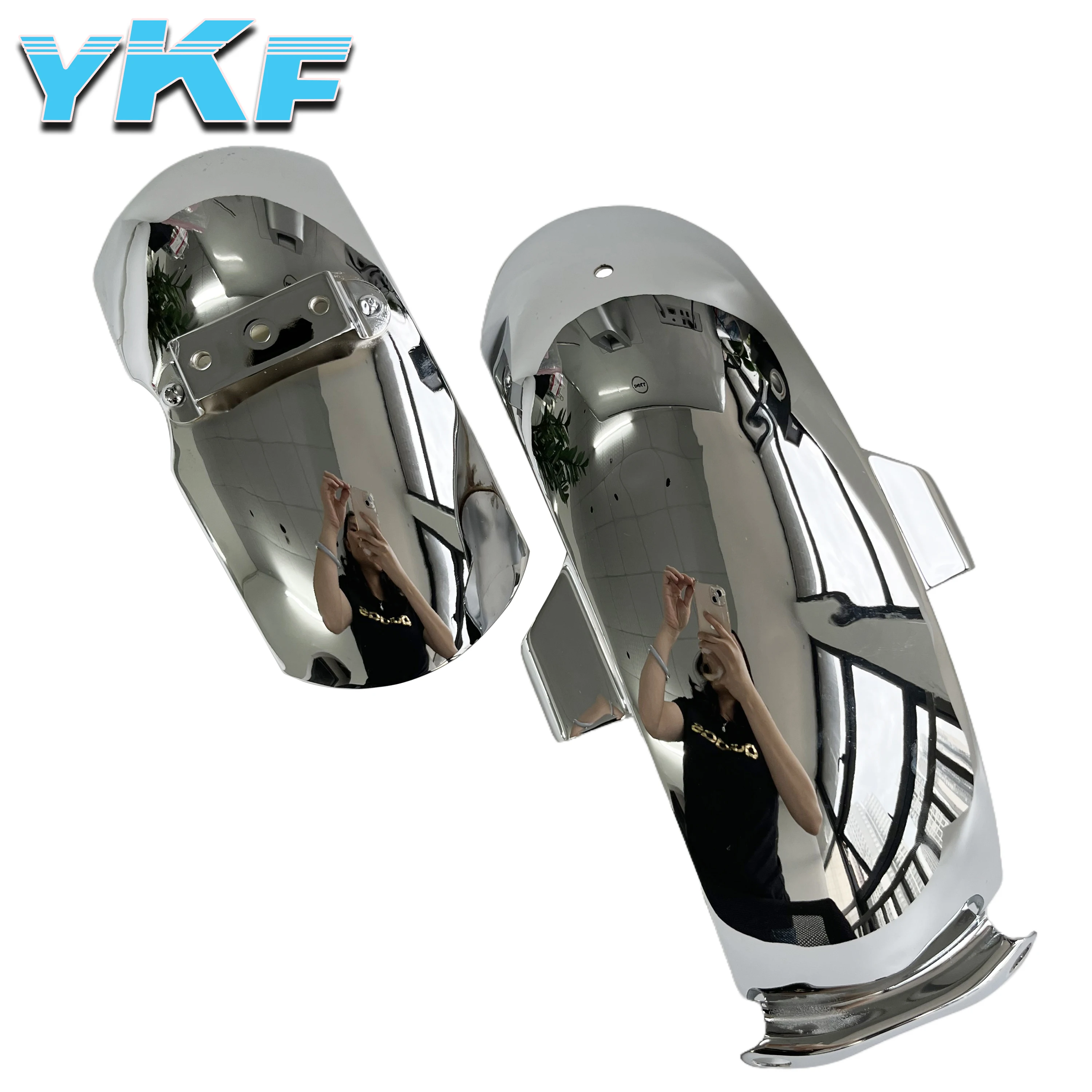 

2pcs chrome plated steel motorbike body frame stop front and rear mudguard kit for Z50A K0-K1 1968-1970 Z50 Z50J