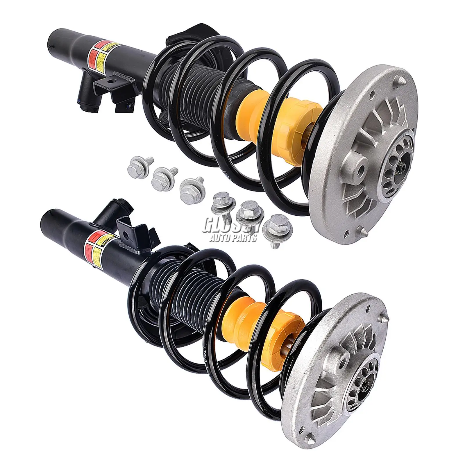 AP03 Pair Front Shock Absorber Struts Assembly w/EDC For BMW X3 F25 X4 F26 2011-2018 37116797025 37116797026