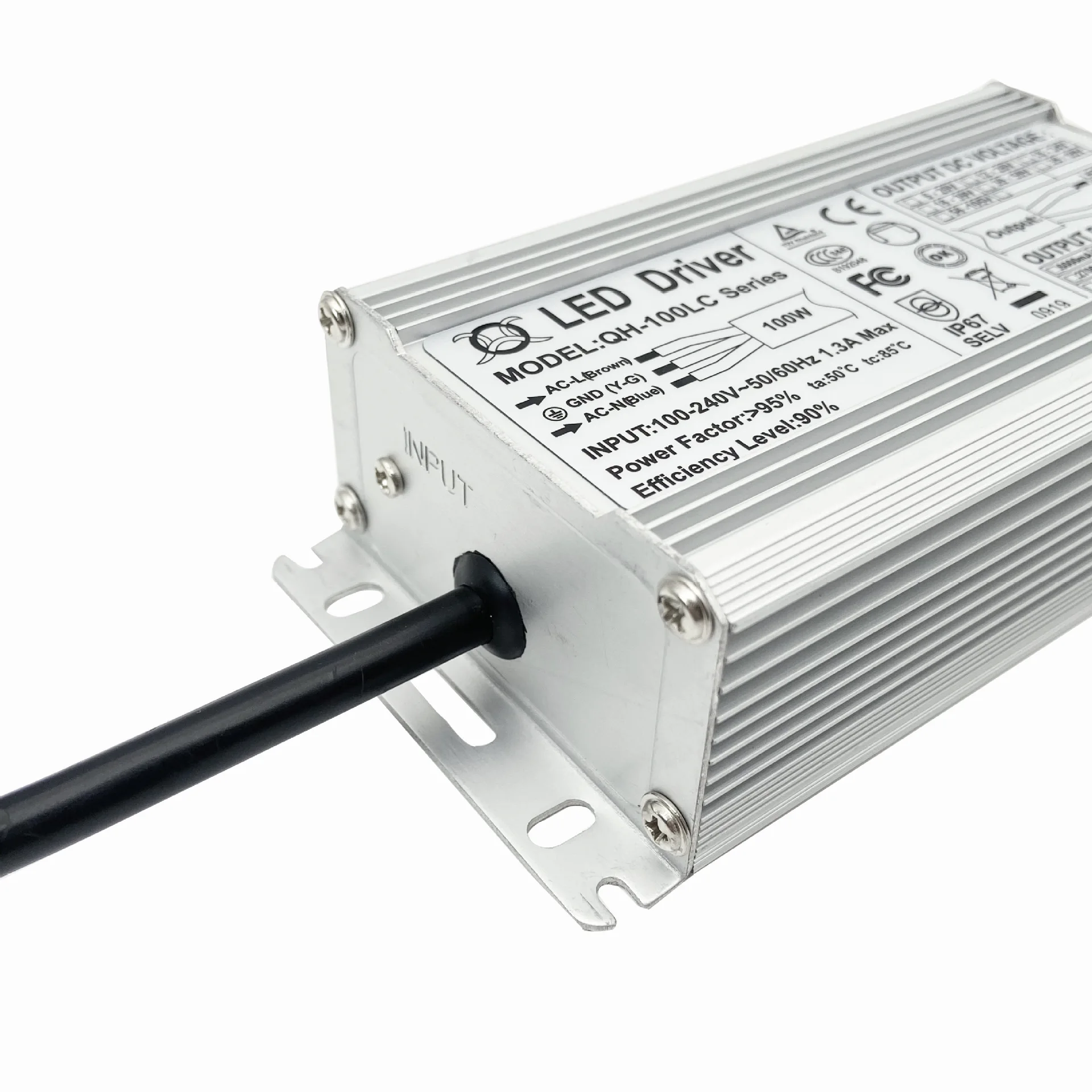 Constant Current LED Driver 1200mA 1500mA 1800mA 2100mA 2400mA 2700mA 3000mA 80W 90W 100W Waterproof IP67 Lighting Transformer