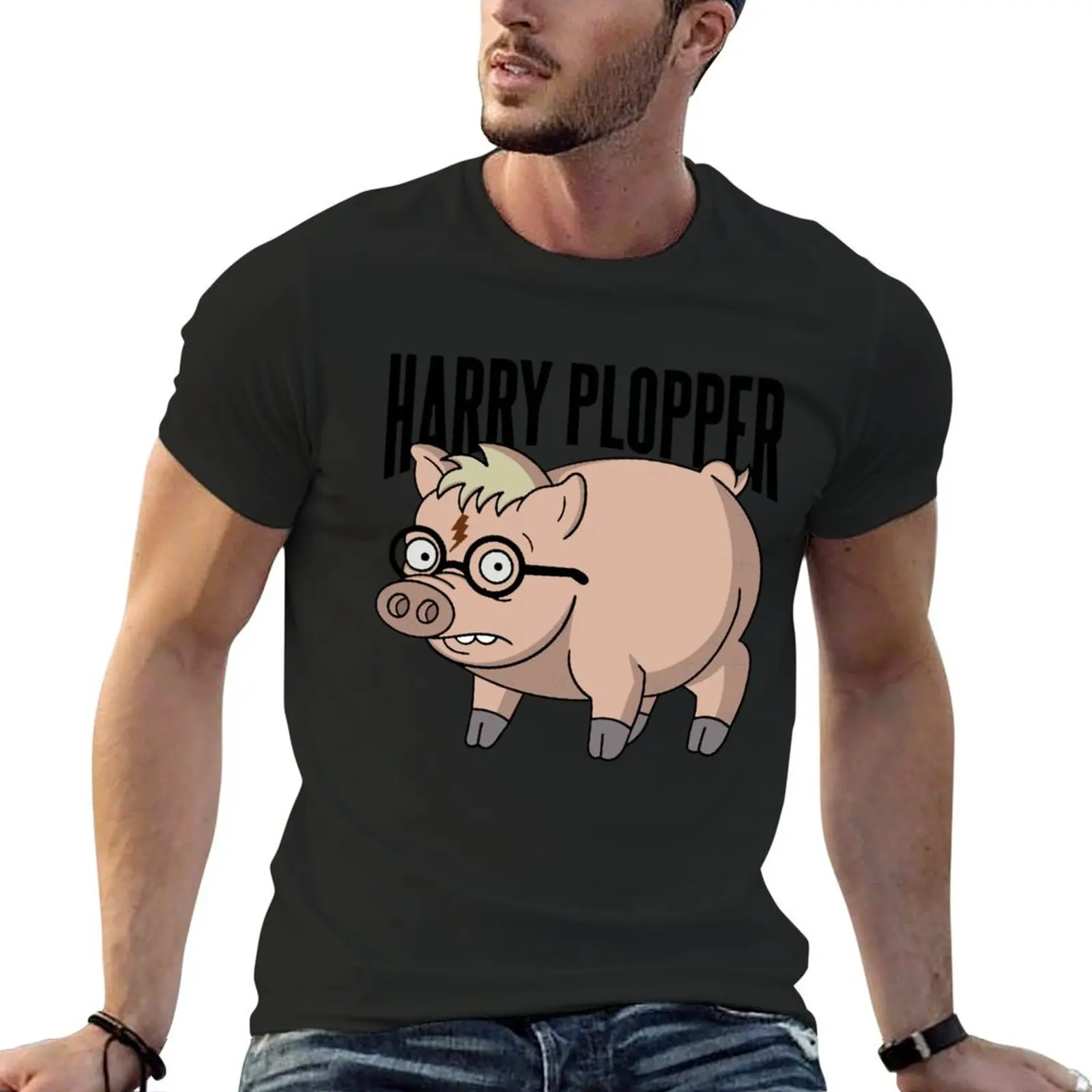 Harry Plopper T-Shirt anime t shirts plain t shirt men 100℅ cotton