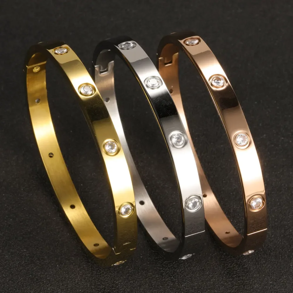 Fashionable Stainless Steel Cuff Bracelets for Women