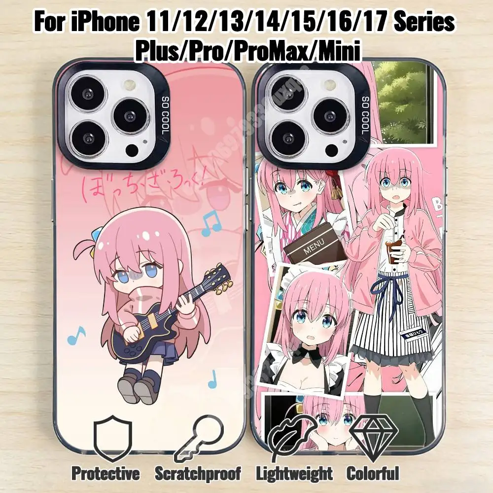 

Bocchi Band G-Goto Hitori-S Phone Case for iPhone 17 16 15 Pro Plus 14 13 Max Mini 12 11 X XS Air TPU Bumper