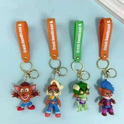 New Crash Bandicoot Keychain for Car Keys Cute Animal Doll Keyring Key Chain Holiday Gifts Keychains Women Friends gifts