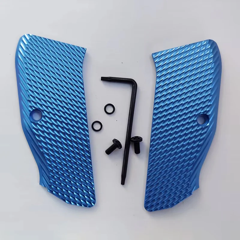 5 Colors 3 Types Aluminium Alloy CZ75 Grips Handle Patches for CZ 75 Full Size, SP-01 Series Shadow 2 75B BD,DIY Making Scales view 6