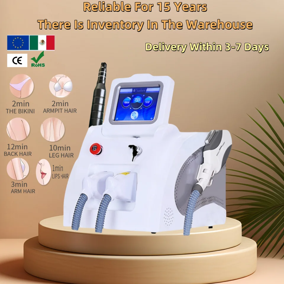 

2025 Hot Selling 2-In-1 Q-Switch Painless And Safe Skin Rejuvenation Tattoo Removal Suitable For All Skin Beauty Machines
