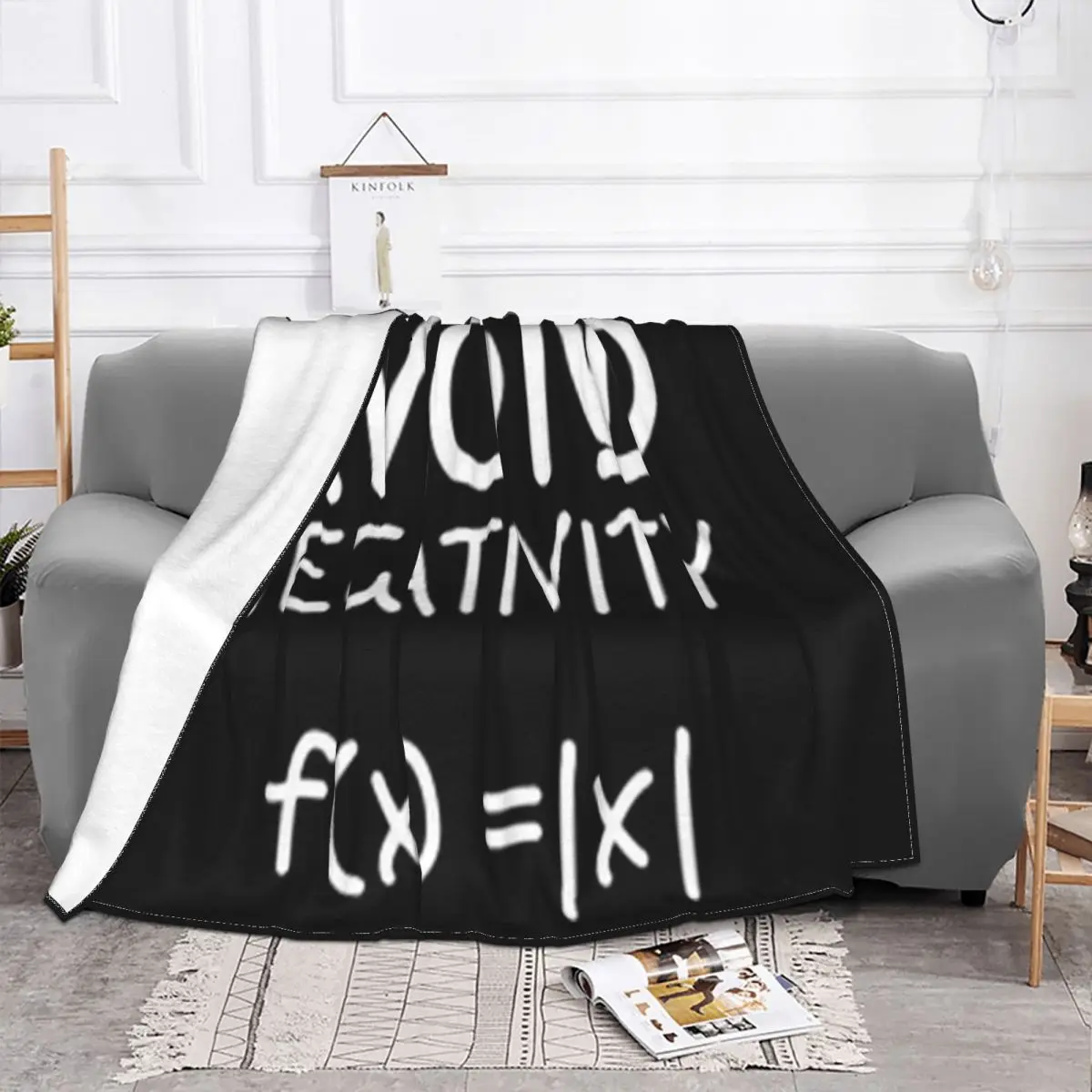 Math Equation Avoid Negativity Vacation Youth Street Style Dj Geek New Trend Slim Fit Brand New Interested Throw Blanket