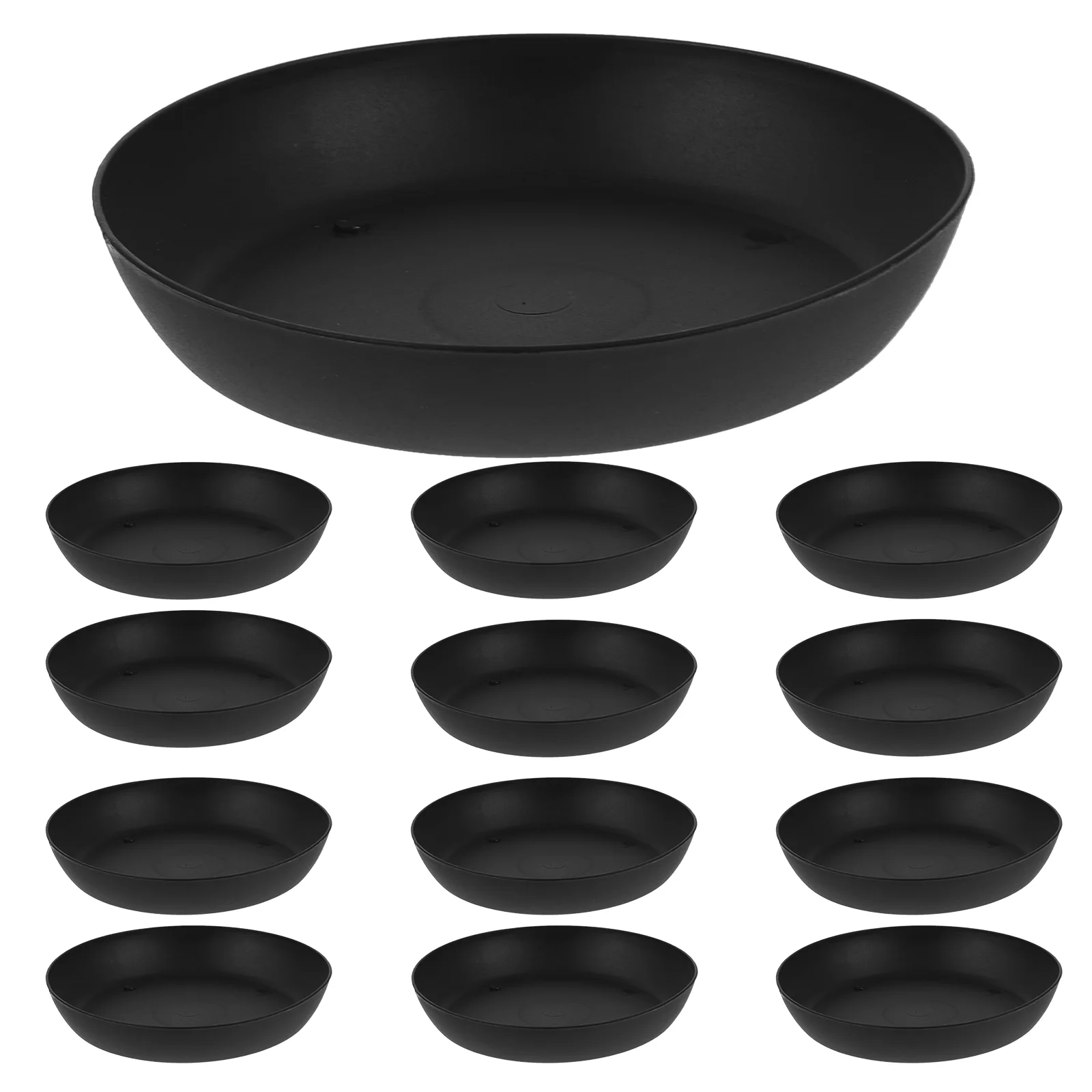 

30 Pcs Bottom Bracket Plastic Planter Tray Drip Round Formula Dispenser Flowerpot