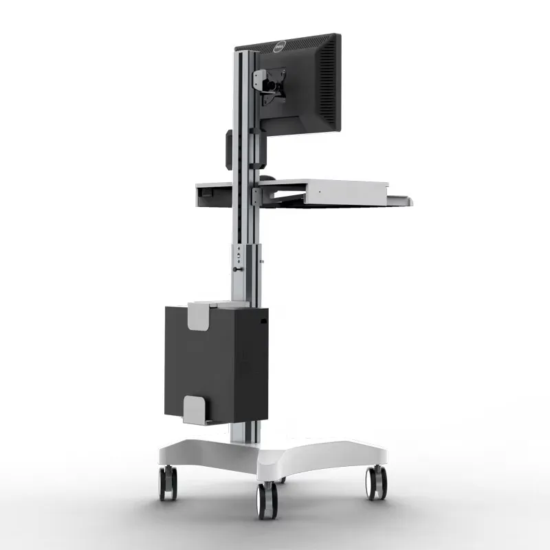 Medical Trolley Mobile Cart Silent Wheel Camera Holder Host/Monitor Mobile Cart  Dental Lab Equipment